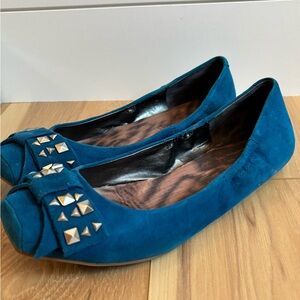 Jessica Simpson Blue Studded Flats